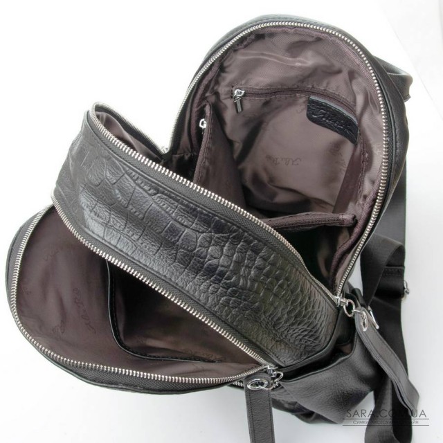 Сумка Женская Рюкзак кожа ALEX RAI 95518-9 black Сумка Женская Рюкзак кожа ALEX RAI 95518-9 black