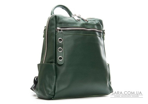 Сумка Женская Рюкзак кожа ALEX RAI 8781-9 green