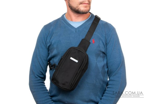 Сумка Чоловіча на плече нейлон Lanpad 6043 black