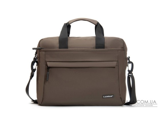 Сумка Чоловіча Для Ноутбука нейлон Lanpad 37017 brown