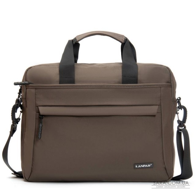 Сумка Чоловіча Для Ноутбука нейлон Lanpad 37017 brown Сумка Чоловіча Для Ноутбука нейлон Lanpad 37017 brown