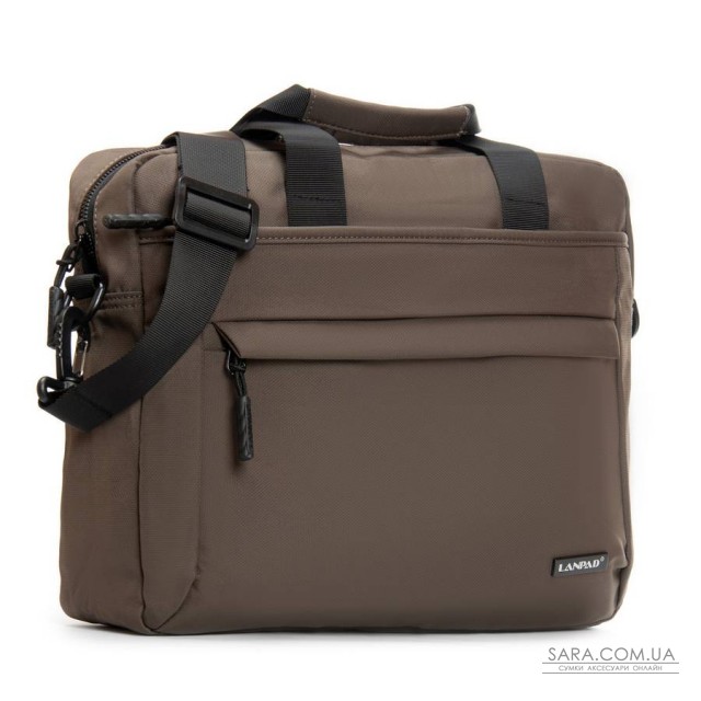 Сумка Чоловіча Для Ноутбука нейлон Lanpad 37017 brown Сумка Чоловіча Для Ноутбука нейлон Lanpad 37017 brown