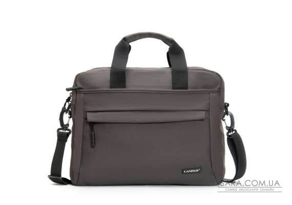 Сумка Чоловіча Для Ноутбука нейлон Lanpad 37017 grey