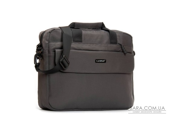 Сумка Мужская Для Ноутбука нейлон Lanpad 63753 grey