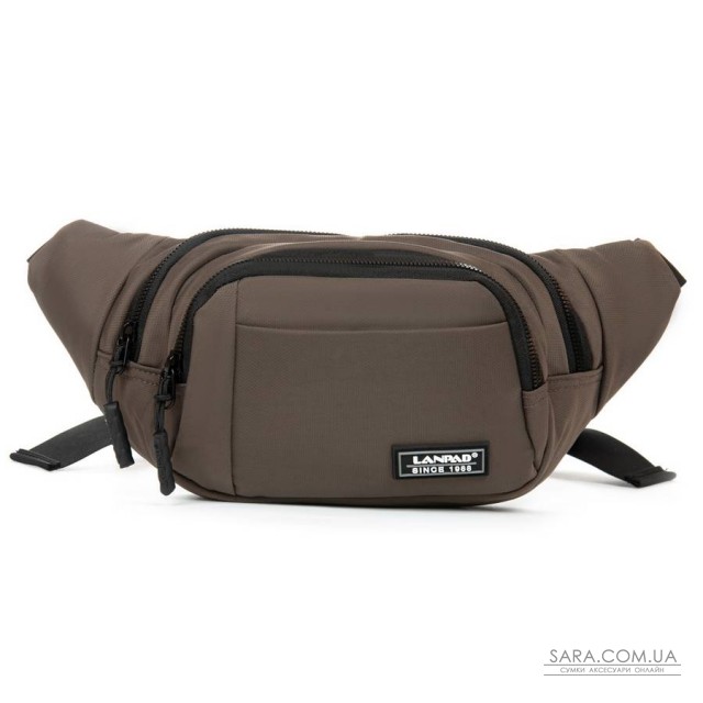 Сумка Чоловіча На пояс нейлон Lanpad 8803 brown Сумка Чоловіча На пояс нейлон Lanpad 8803 brown