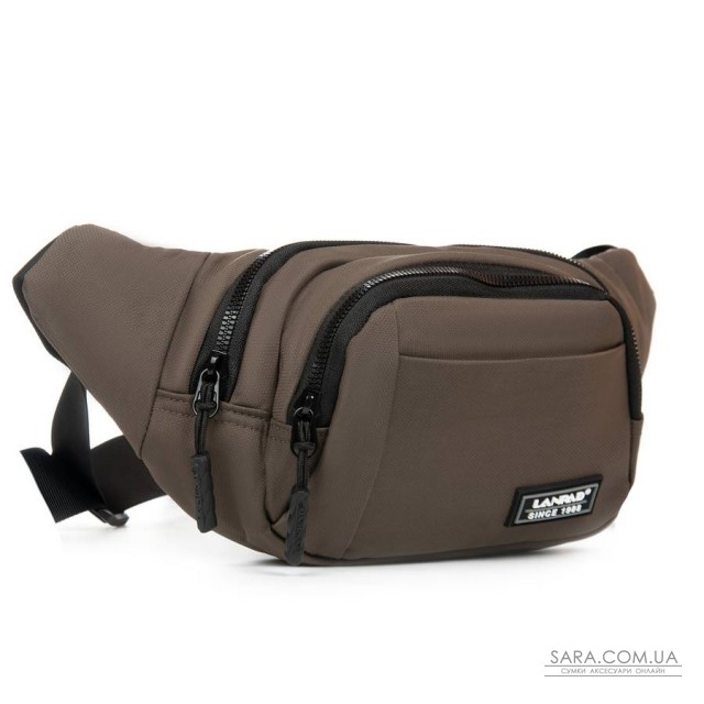 Сумка Чоловіча На пояс нейлон Lanpad 8803 brown Сумка Чоловіча На пояс нейлон Lanpad 8803 brown