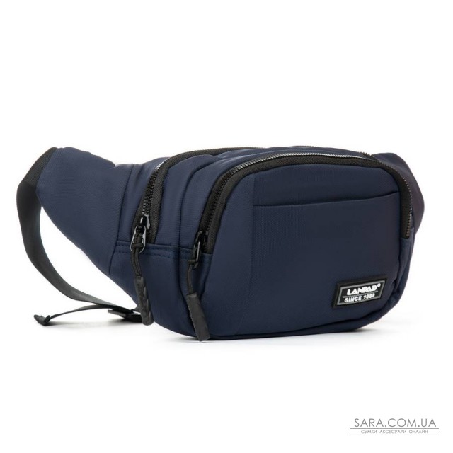 Сумка Чоловіча На пояс нейлон Lanpad 8803 blue Сумка Чоловіча На пояс нейлон Lanpad 8803 blue