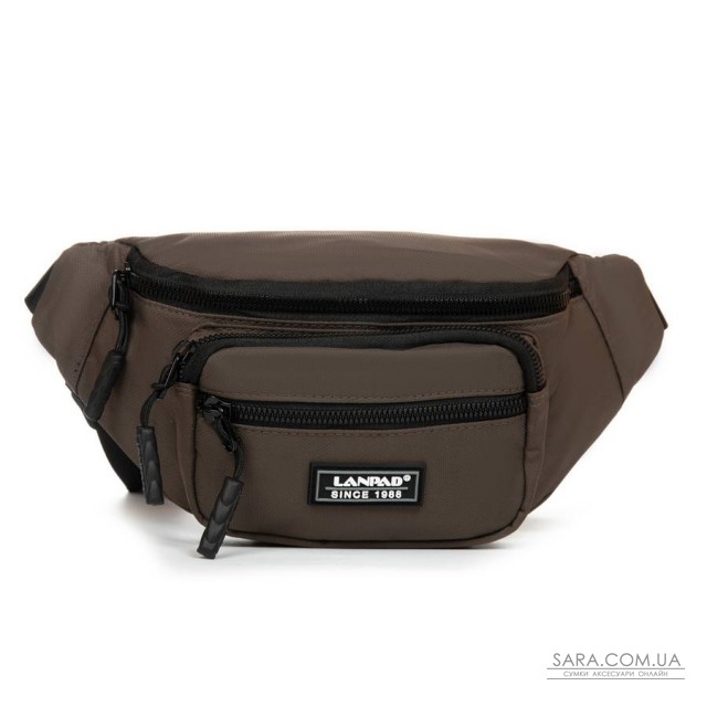 Сумка Чоловіча На пояс нейлон Lanpad 83043 brown Сумка Чоловіча На пояс нейлон Lanpad 83043 brown