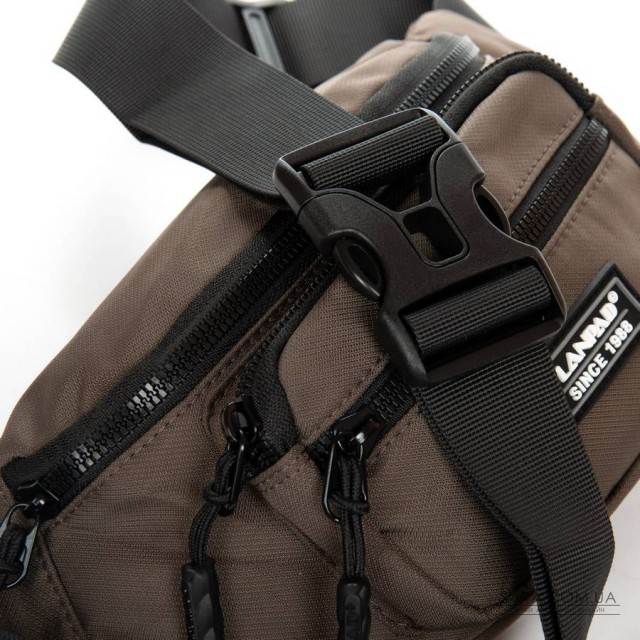 Сумка Чоловіча На пояс нейлон Lanpad 83043 brown Сумка Чоловіча На пояс нейлон Lanpad 83043 brown