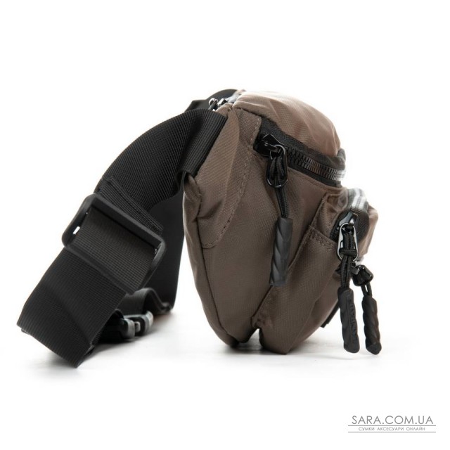 Сумка Чоловіча На пояс нейлон Lanpad 83043 brown Сумка Чоловіча На пояс нейлон Lanpad 83043 brown