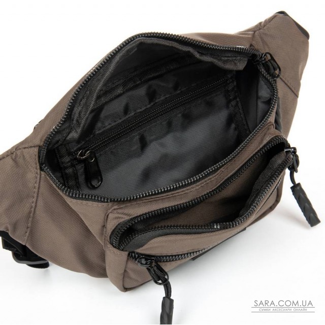 Сумка Чоловіча На пояс нейлон Lanpad 83043 brown Сумка Чоловіча На пояс нейлон Lanpad 83043 brown