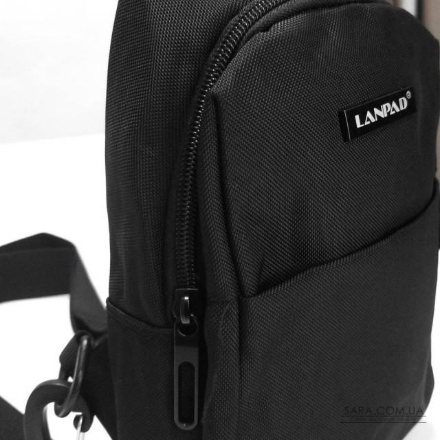 Сумка Чоловіча на плече нейлон Lanpad 3072 black дешево. Сумка Чоловіча на плече нейлон Lanpad 3072 black дешево.