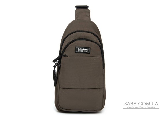 Сумка Мужская На Плечо нейлон Lanpad A4157 brown бол