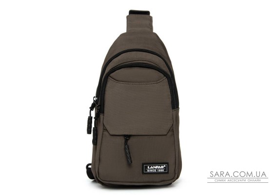 Сумка Мужская На Плечо нейлон Lanpad A4158 brown бол
