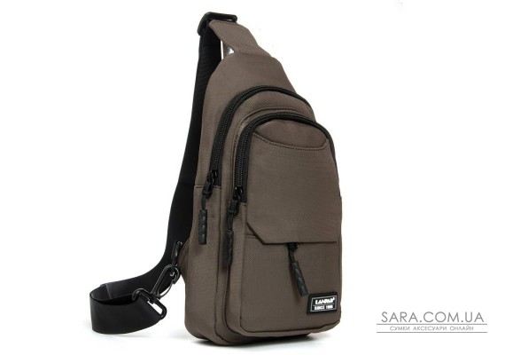 Сумка Мужская На Плечо нейлон Lanpad A4158 brown бол