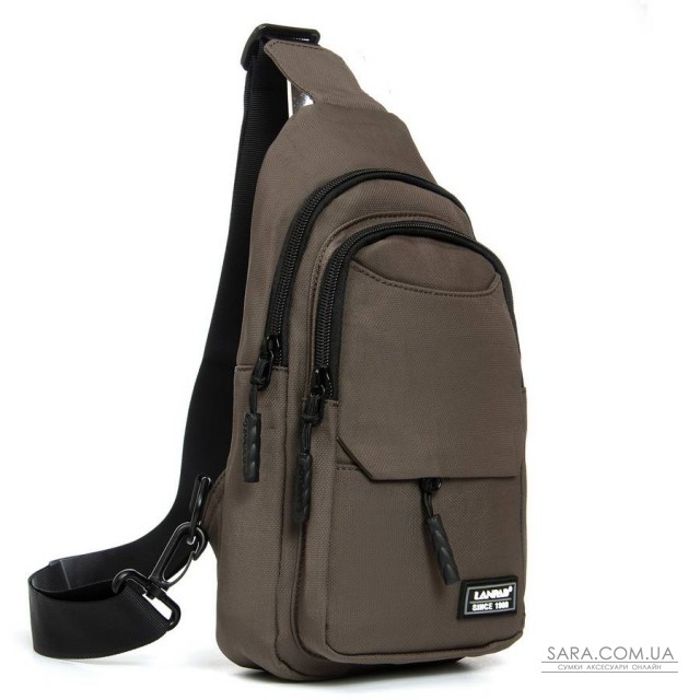 Сумка Мужская На Плечо нейлон Lanpad A4158 brown бол Сумка Мужская На Плечо нейлон Lanpad A4158 brown бол