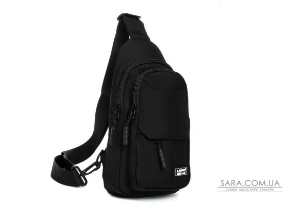 Сумка Мужская На Плечо нейлон Lanpad A4158 black бол
