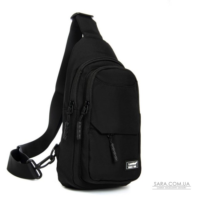Сумка Мужская На Плечо нейлон Lanpad A4158 black бол Сумка Мужская На Плечо нейлон Lanpad A4158 black бол