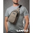 Сумка Мужская На Плечо нейлон Lanpad A4159 khaki бол