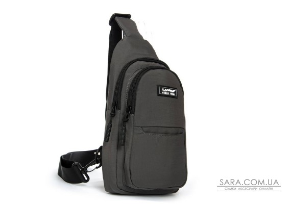 Сумка Мужская На Плечо нейлон Lanpad A4159 grey бол
