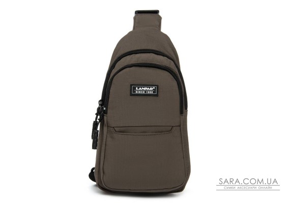 Сумка Мужская На Плечо нейлон Lanpad A4159 brown бол