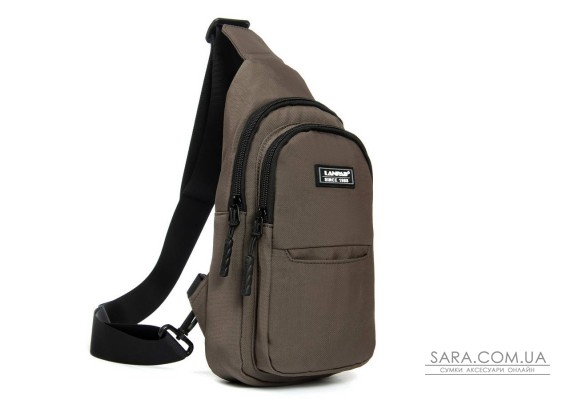 Сумка Мужская На Плечо нейлон Lanpad A4159 brown бол
