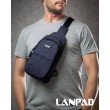 Сумка Мужская На Плечо нейлон Lanpad A4159 blue бол