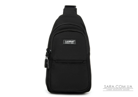 Сумка Мужская На Плечо нейлон Lanpad A4159 black бол