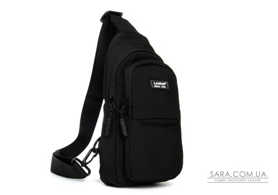 Сумка Мужская На Плечо нейлон Lanpad A4159 black бол