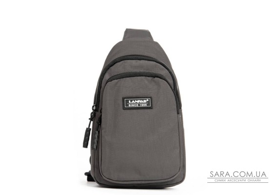 Сумка Мужская На Плечо нейлон Lanpad 86803 grey мал