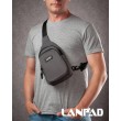 Сумка Мужская На Плечо нейлон Lanpad 86803 grey мал