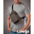 Сумка Мужская На Плечо нейлон Lanpad 86803 brown мал