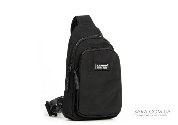 Сумка Мужская На Плечо нейлон Lanpad 86803 black мал