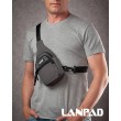 Сумка Мужская На Плечо нейлон Lanpad A65365 grey мал