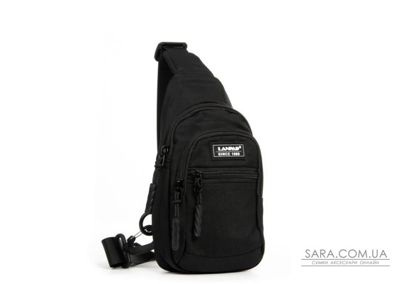 Сумка Мужская На Плечо нейлон Lanpad A65365 black мал