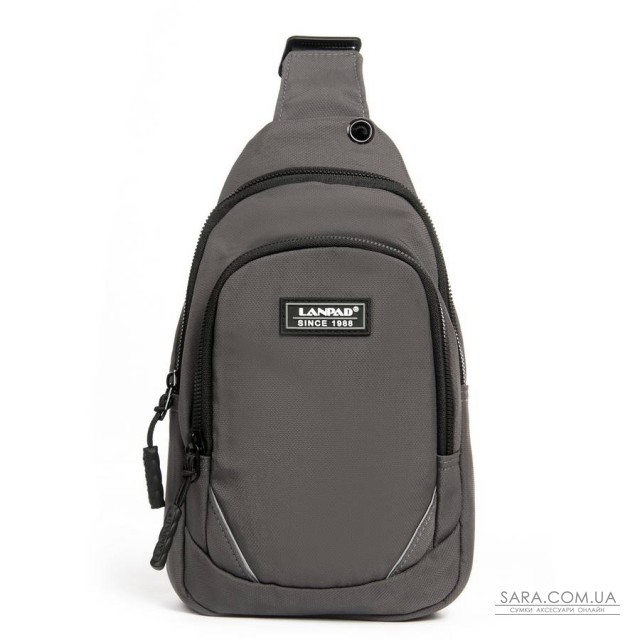 Сумка Чоловіча на плече нейлон Lanpad 8805 grey мал Сумка Чоловіча на плече нейлон Lanpad 8805 grey мал