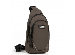 Сумка Чоловіча на плече нейлон Lanpad 8805 brown мал