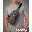 Сумка Мужская На Плечо нейлон Lanpad 8805 brown мал