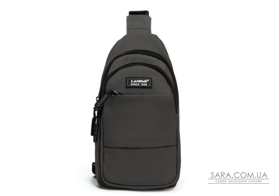 Сумка Мужская На Плечо нейлон Lanpad A4157 grey бол