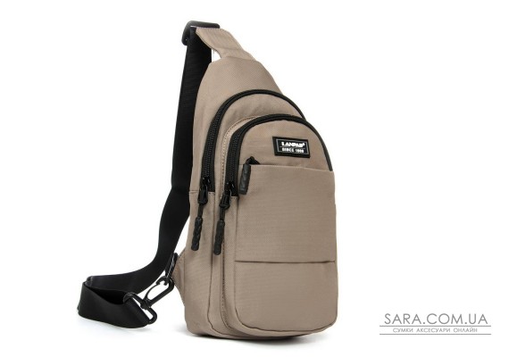 Сумка Мужская На Плечо нейлон Lanpad A4157 khaki бол