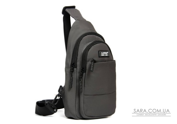 Сумка Мужская На Плечо нейлон Lanpad A4157 grey бол