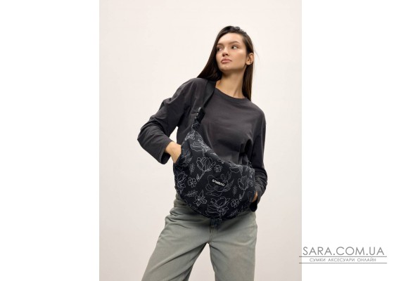Жіноча сумка Sambag HOBO Bag-glove принт "Blossom"