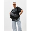 Жіноча чорна шкіряна cумка-бананка під ноутбук Sambag Urban Laptop