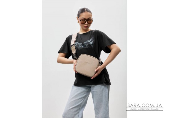 Жіноча сумка кроссбоді Sambag Frame бежева