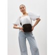 Жіноча сумка кроссбоді Sambag Frame шоколадна