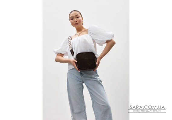 Жіноча сумка кроссбоді Sambag Frame шоколадна