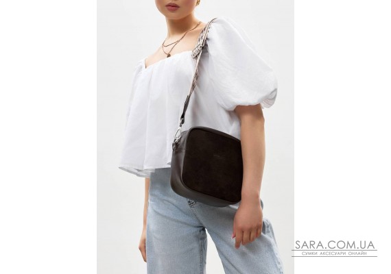 Жіноча сумка кроссбоді Sambag Frame шоколадна