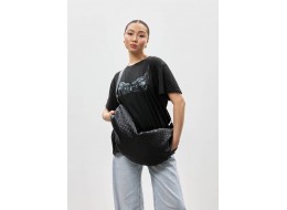 Жіноча сумка Sambag HOBO Bag-glove чорна структурна