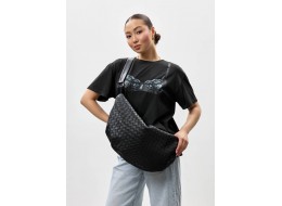 Жіноча сумка Sambag HOBO Bag-glove чорна структурна