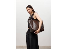 Жіноча велика сумка Leoma Shopper коричнева